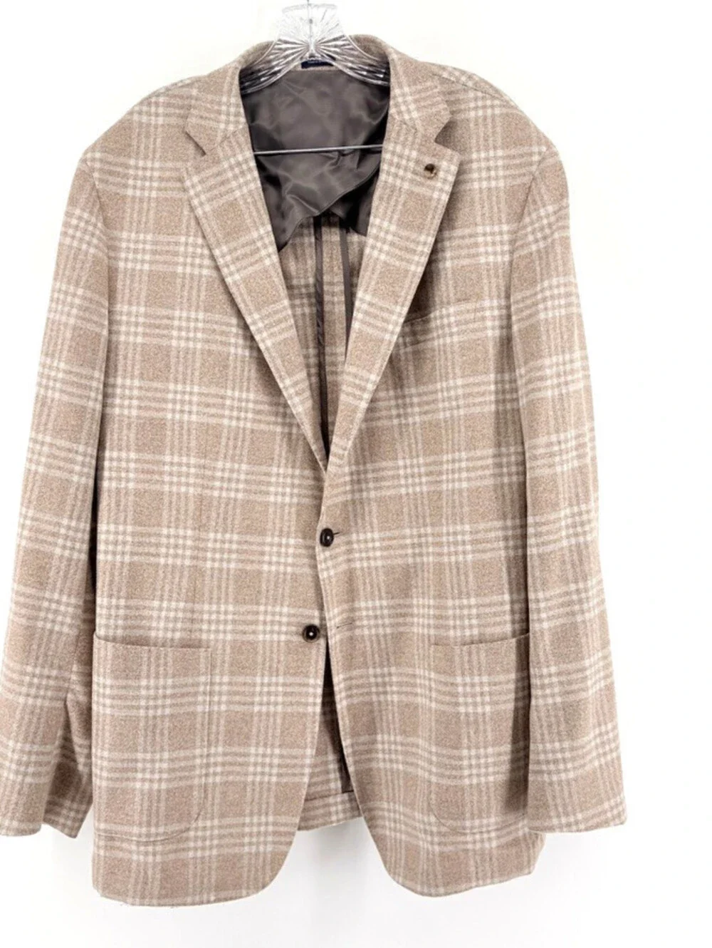 Peter Millar Men’s 48 Long Birch Check Blazer Wool/Cashmere Super Soft